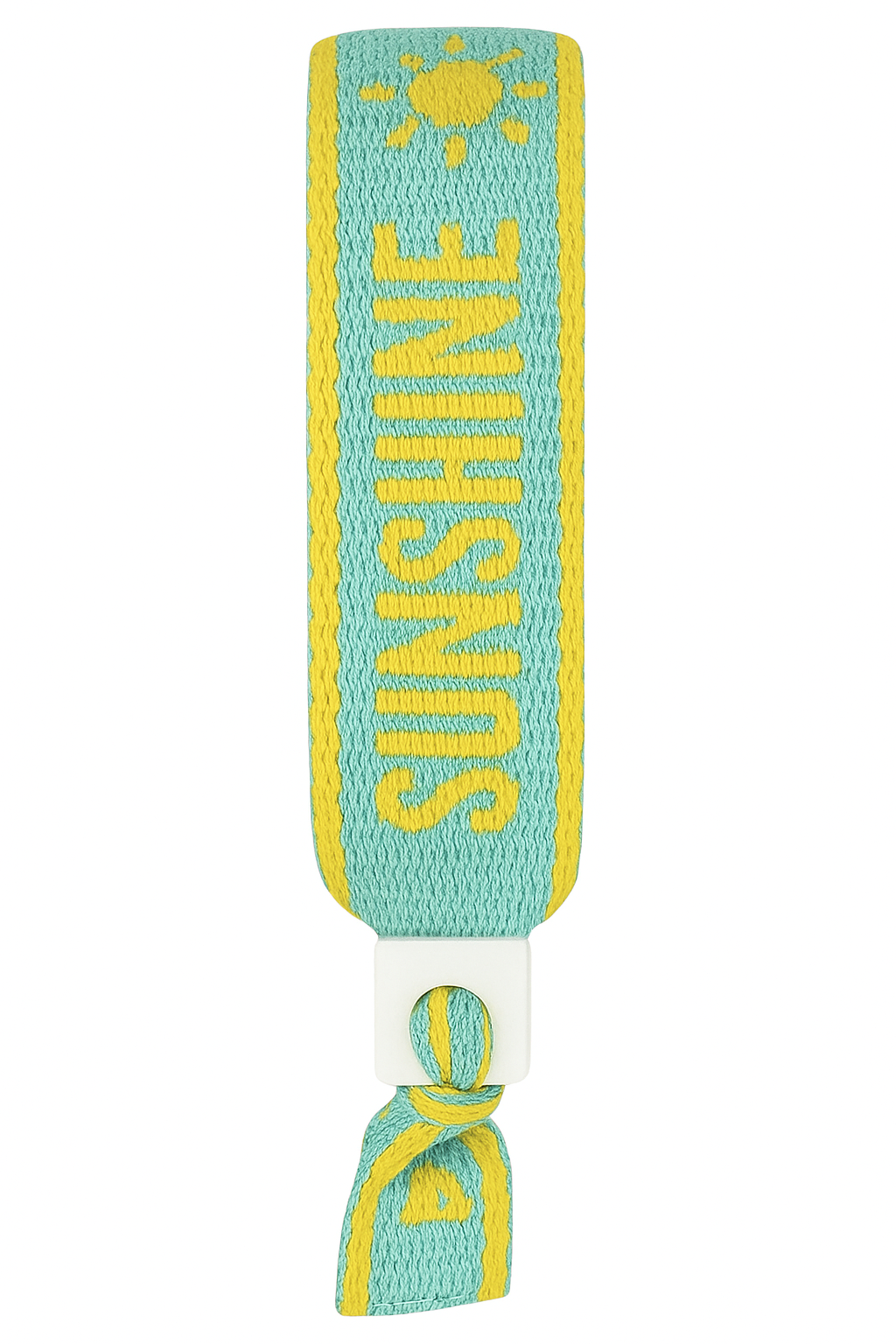 Sunshine bracelet  (Groen lintarmbandje met kraal) (kopie)